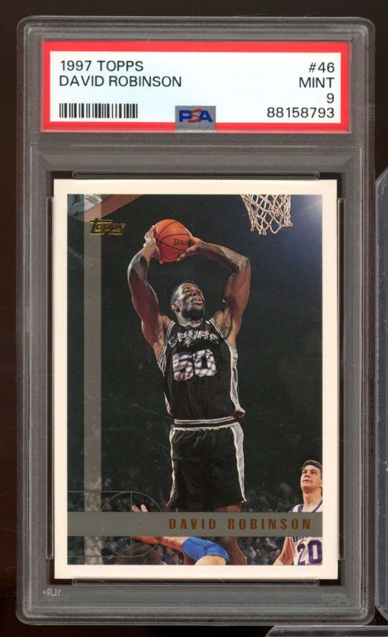 David Robinson Card 1997-98 Topps #46 PSA 9 Image 1