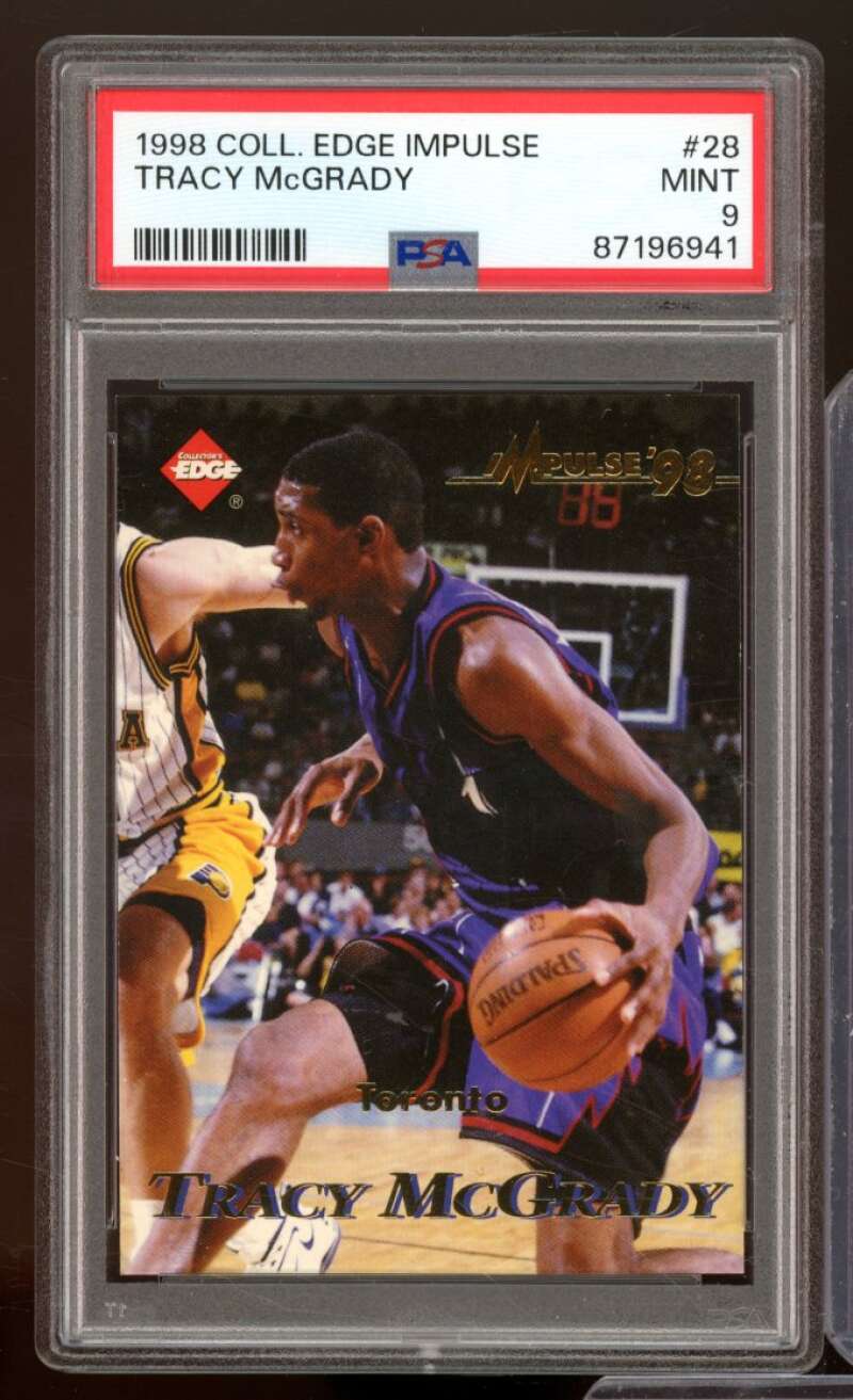 Tracy McGrady Card 1998-99 Collector's Edge Impulse #28 PSA 9 Image 1