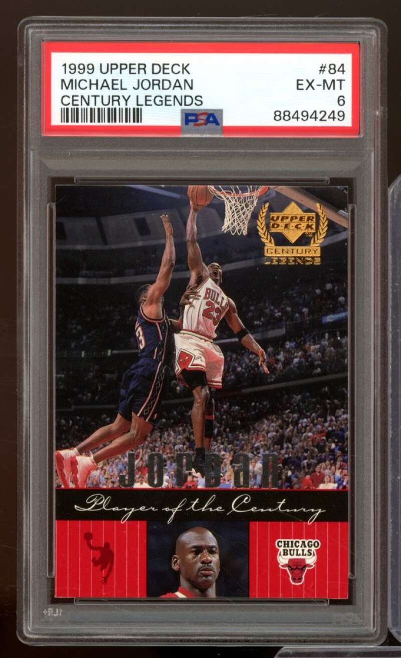 Michael Jordan Card 1999-00 Upper Deck #84 PSA 6 Image 1