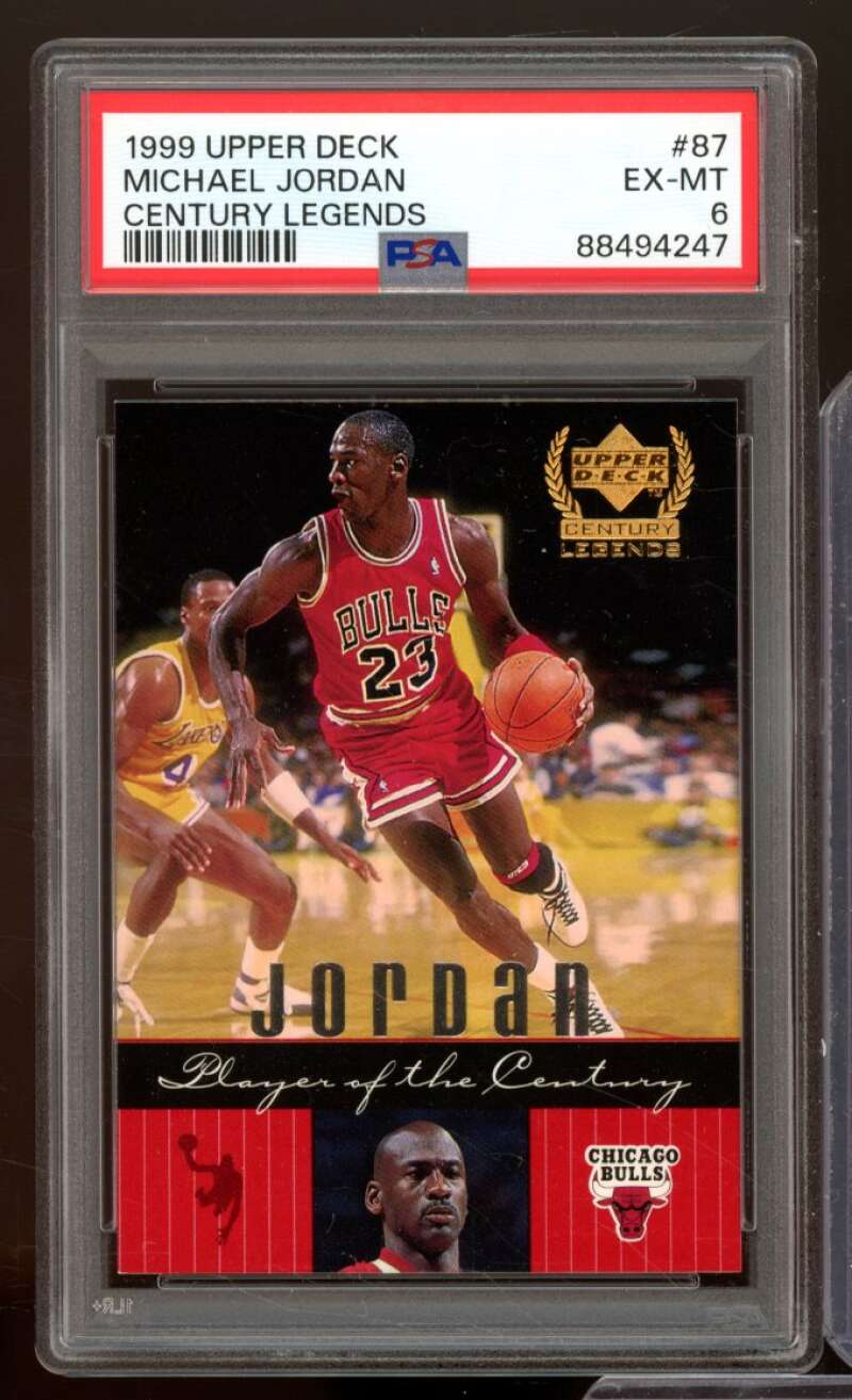 Michael Jordan Card 1999-00 Upper Deck #87 PSA 6 Image 1