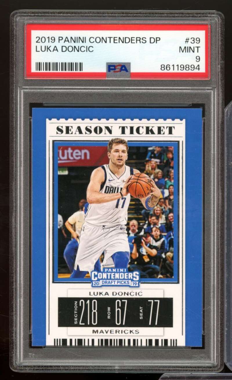 Luka Doncic Card 2019-20 Panini Contenders Draft Picks #39 PSA 9 Image 1