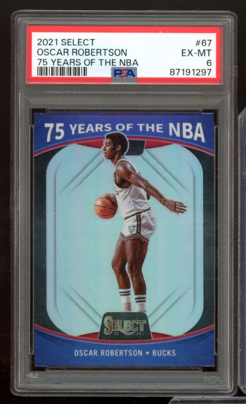 Oscar Robertson Card 2021-22 Select #67 PSA 6 Image 1