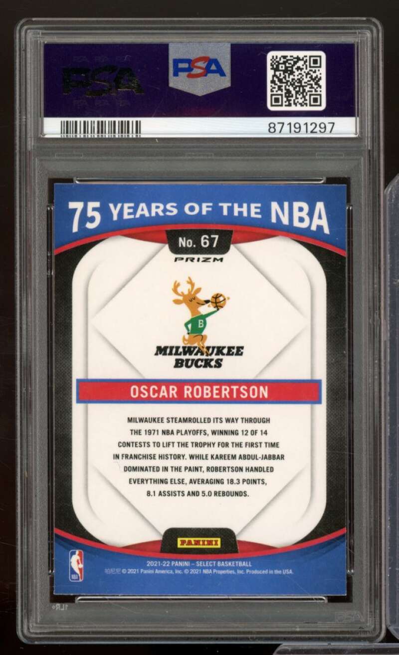 Oscar Robertson Card 2021-22 Select #67 PSA 6 Image 2