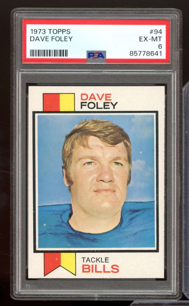 Dave Foley Rookie Card 1973 Topps #94 PSA 6 Image 1