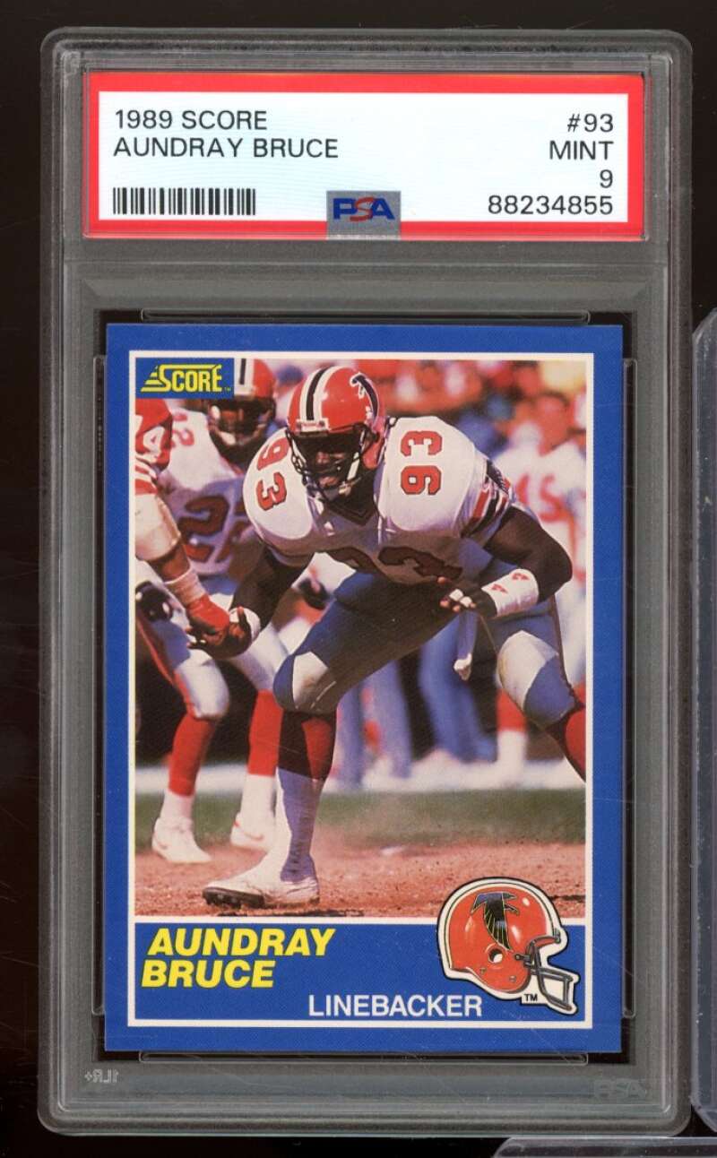 Aundray Bruce Rookie Rookie Card 1989 Score #93 PSA 9 Image 1