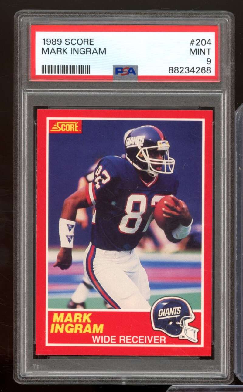 Mark Ingram Rookie Card 1989 Score #204 PSA 9 Image 1