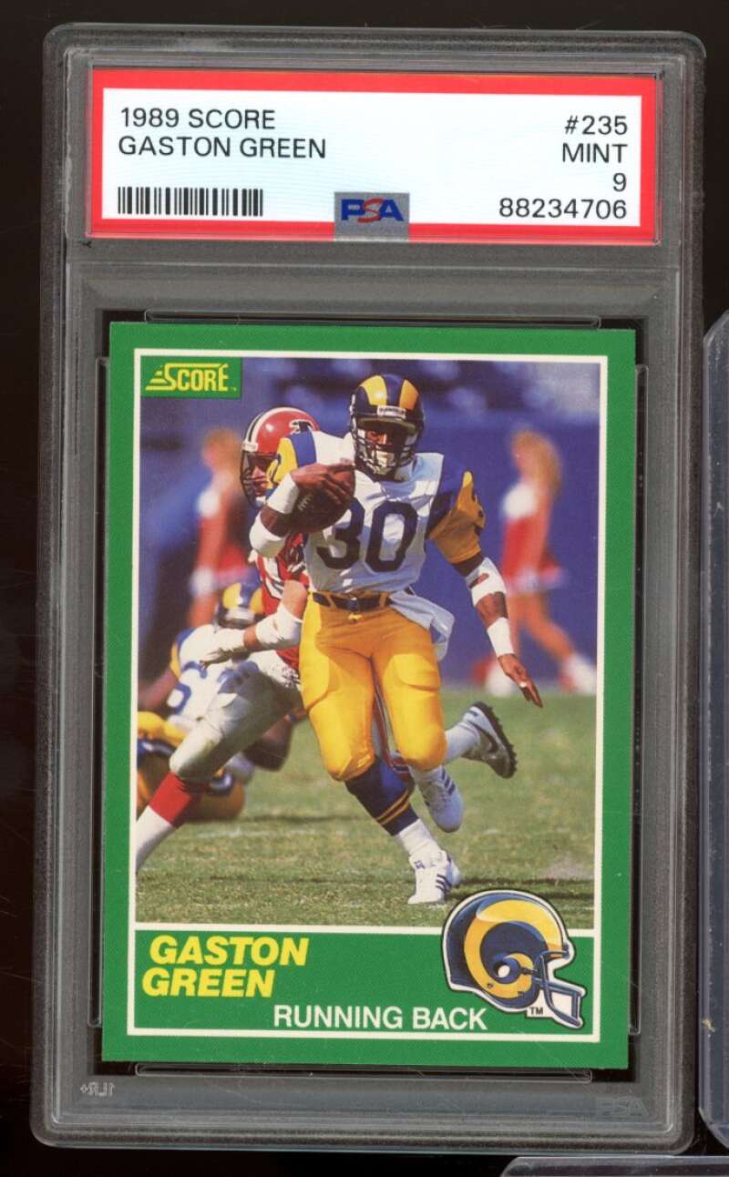 Gaston Green Rookie Rookie Card 1989 Score #235 PSA 9 Image 1