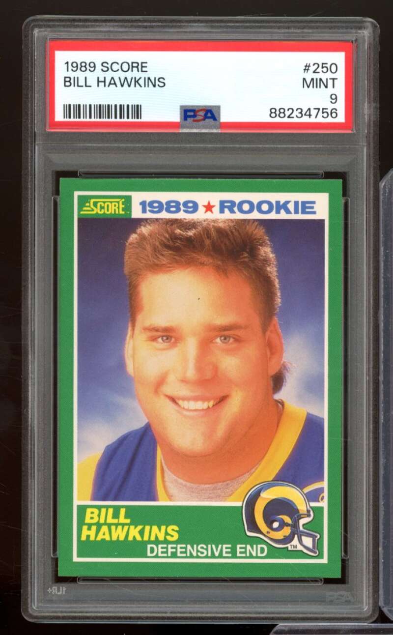 Bill Hawkins Rookie Card 1989 Score #250 PSA 9 Image 1