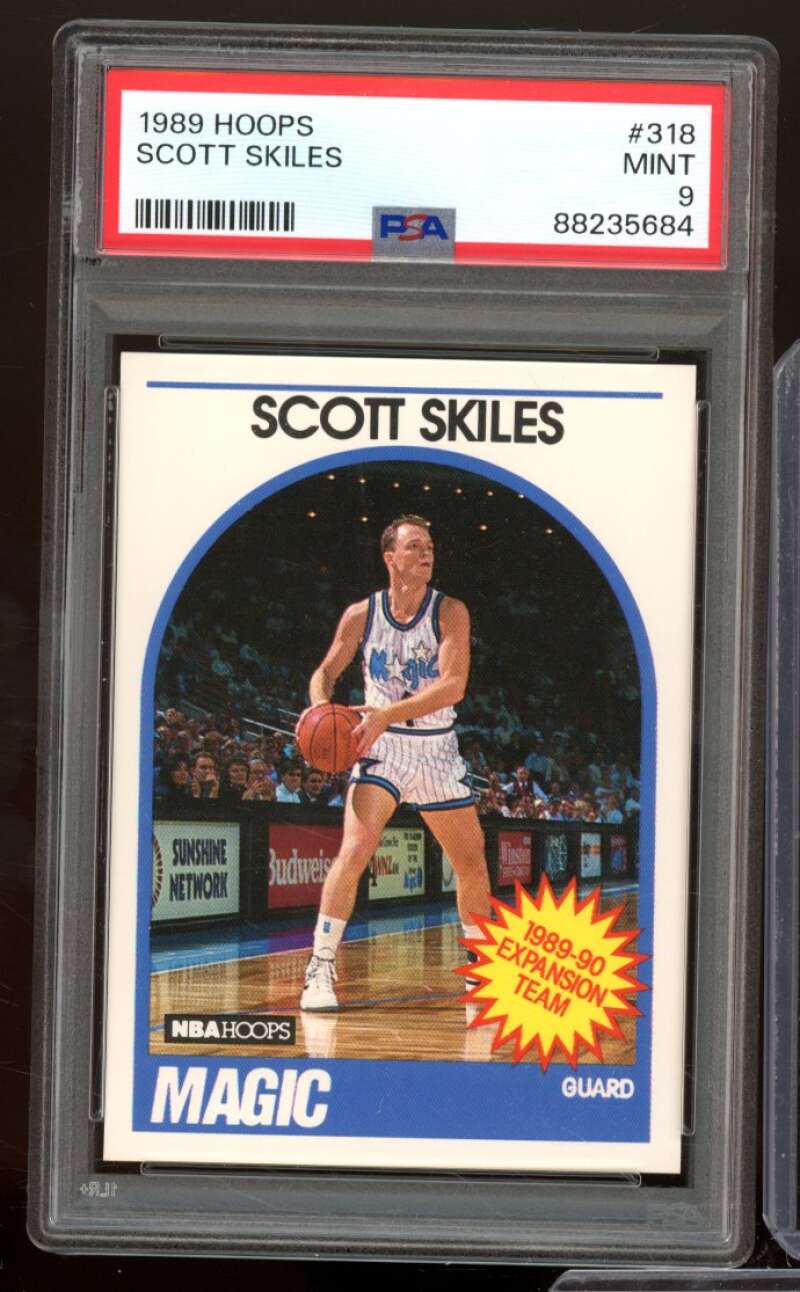 Scott Skiles Rookie Card 1989-90 Hoops #318 PSA 9 Image 1