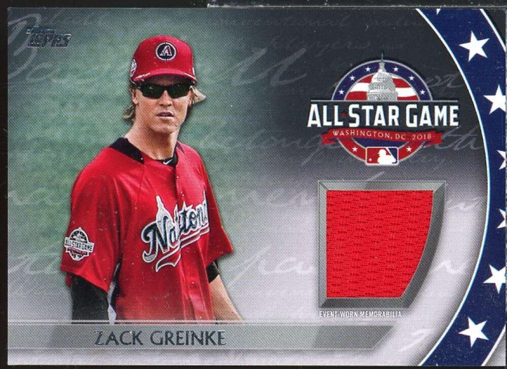 Zack Greinke Card 2018 Topps Update All Star Stitches #ASTZG  Image 1