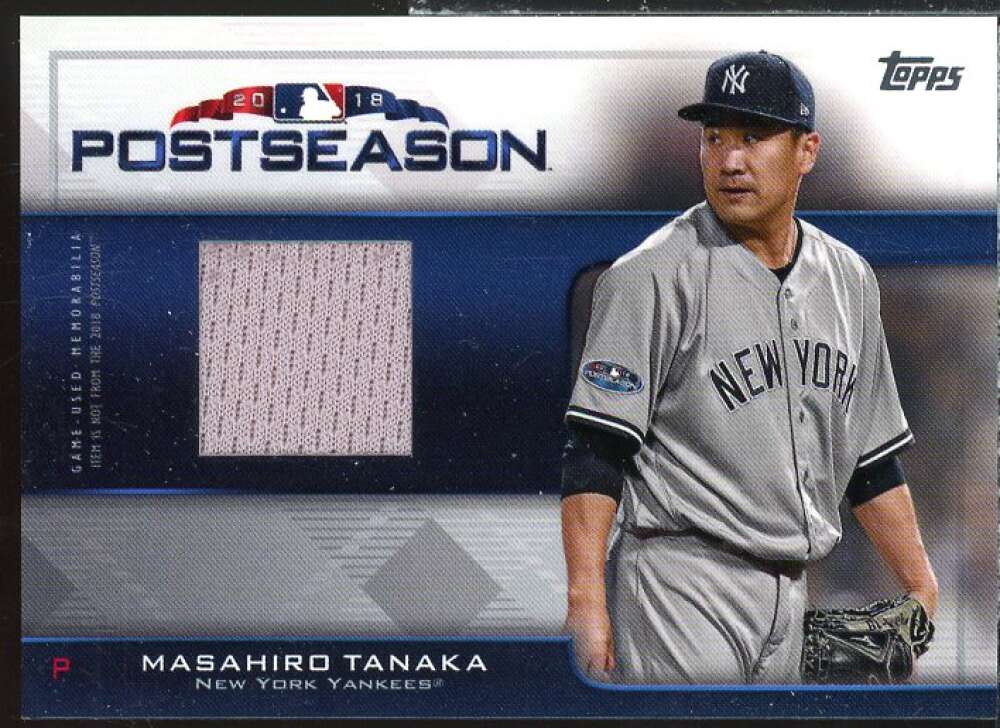 Masahiro Tanaka Card 2019 Topps Postseason Performance Relics #PPRMT  Image 1