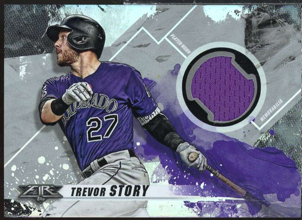 Trevor Story Card 2019 Topps Fire Relics #FRTS  Image 1