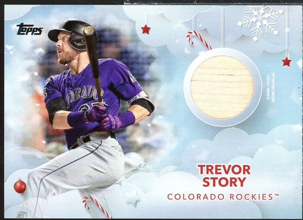 Trevor Story Card 2020 Topps Walmart Holiday Relics #WHRTS  Image 1