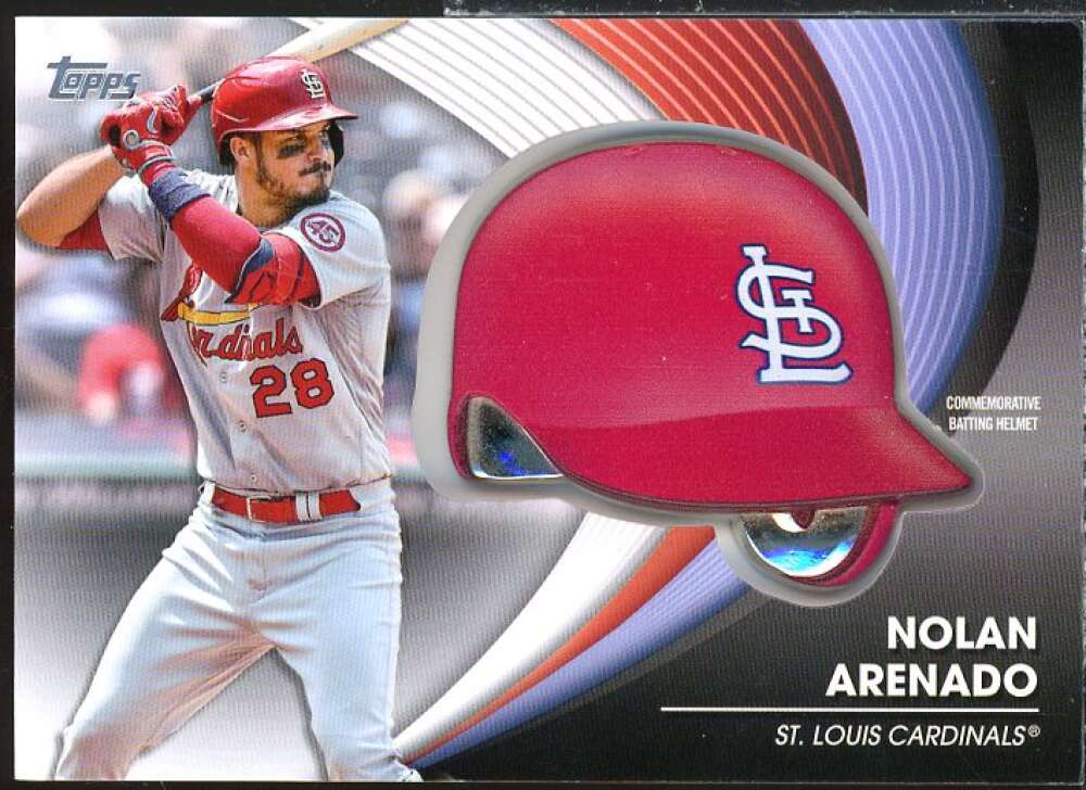Nolan Arenado Card 2022 Topps Commemorative Batting Helmet Relics #BHNA  Image 1