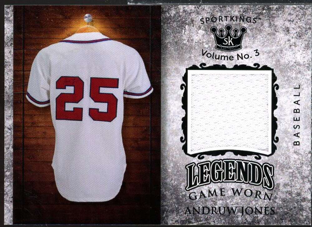 Memorabilia Card 2022 Sportkings Volume 3 Andruw Jones #LSM-42  Image 1