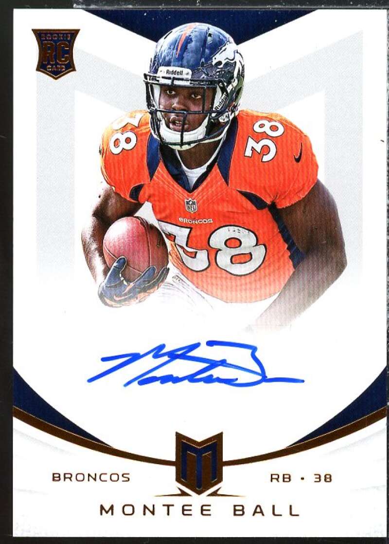 Montee Ball Rookie Card 2013 Momentum Rookie Signatures #172  Image 1