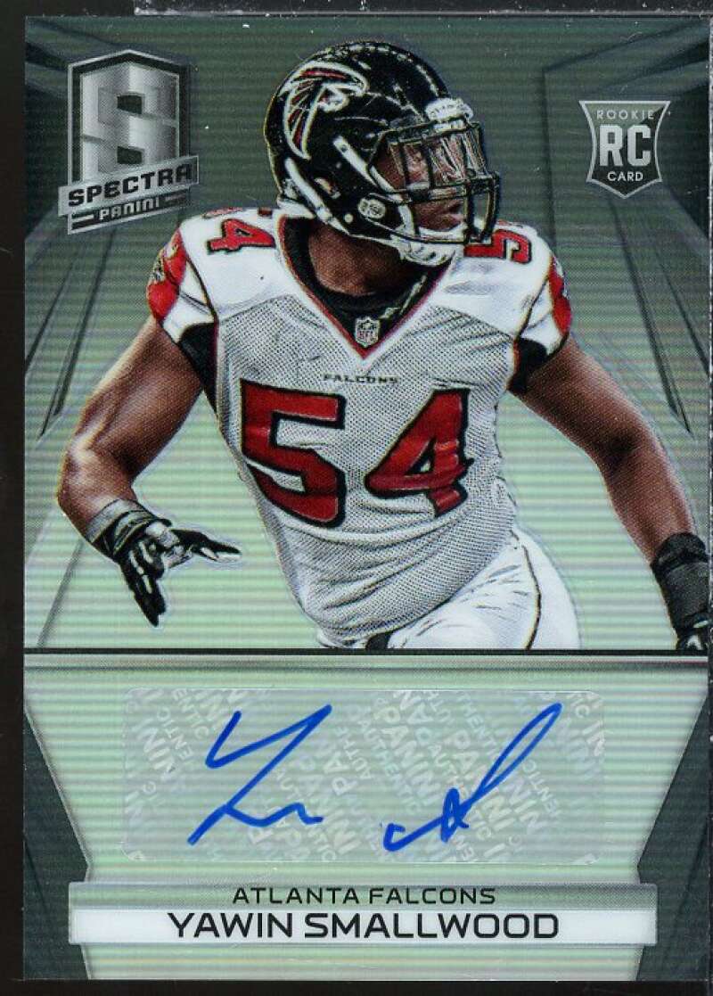 Yawin Smallwood AU Rookie Card 2014 Panini Spectra Prizms Black #323  Image 1