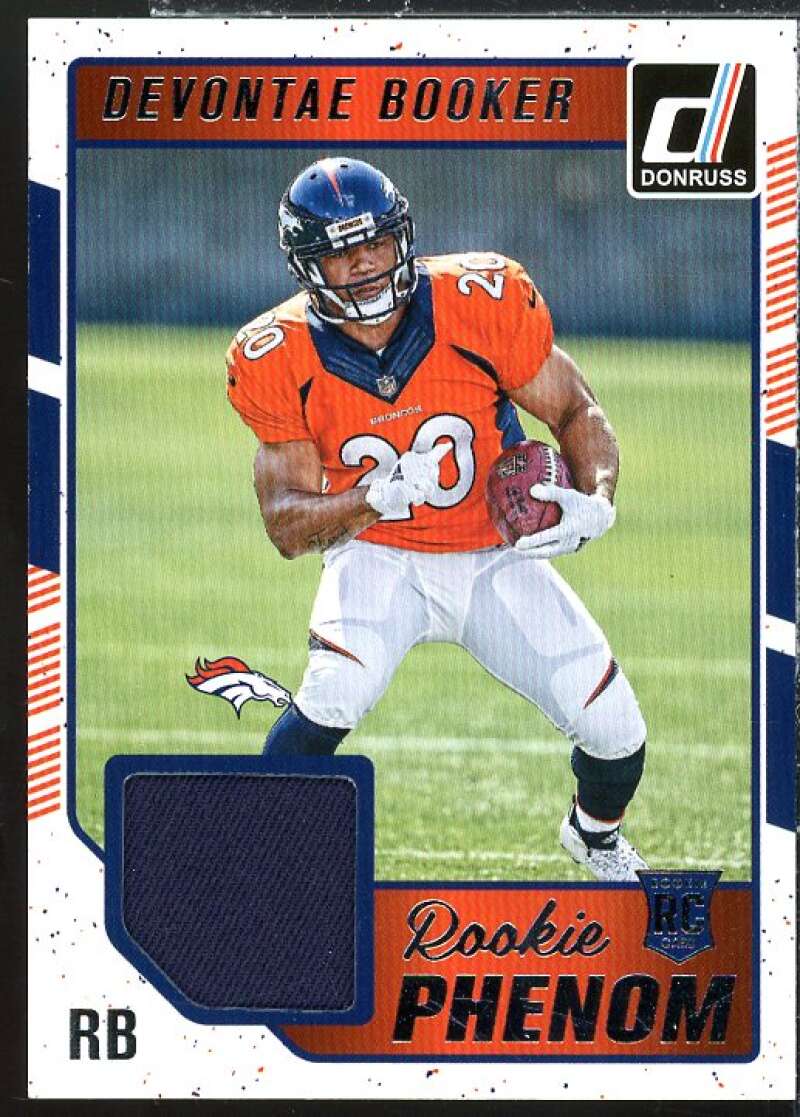 Devontae Booker Rookie Card 2016 Donruss Rookie Phenom Jerseys Red #14  Image 1