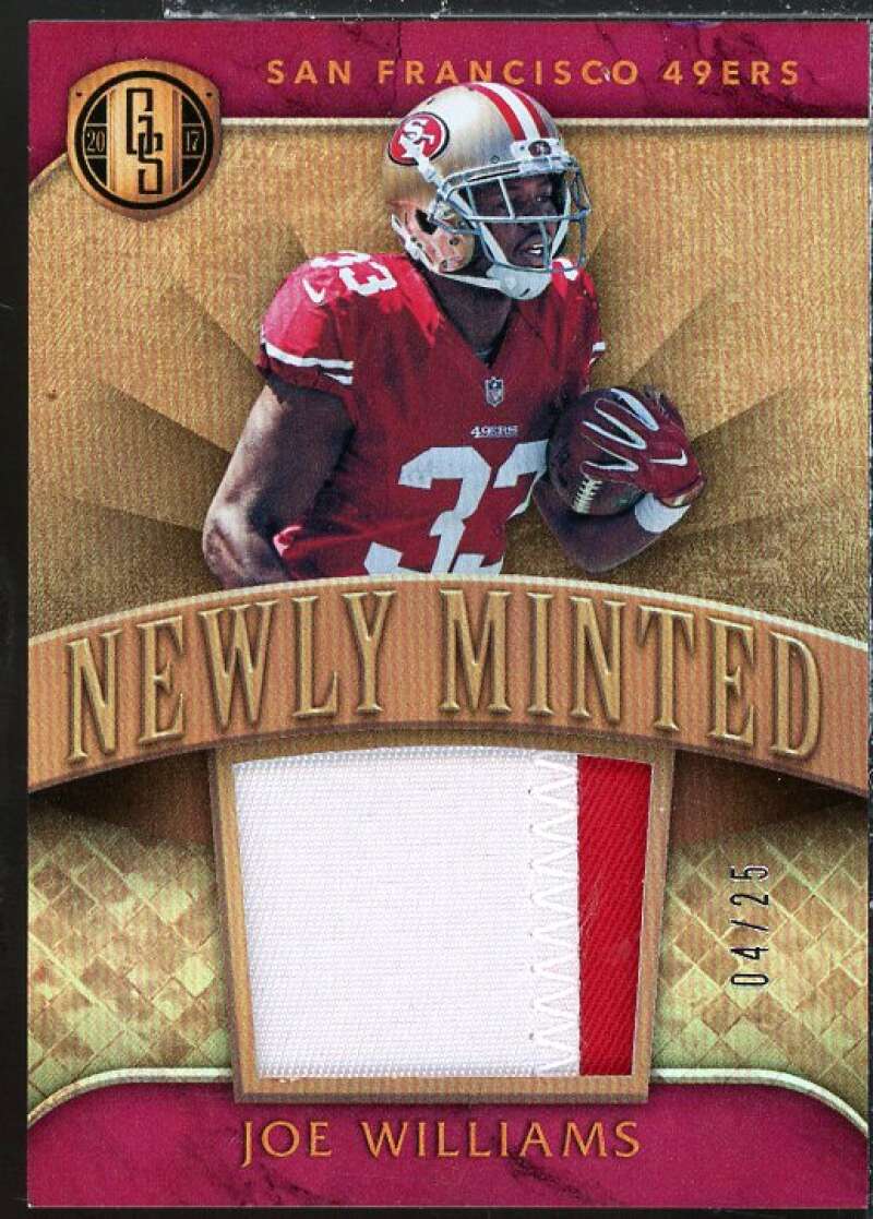 Joe Williams Card 2017 Panini Gold Standard Newly Minted Memorabilia Prime #34  Image 1