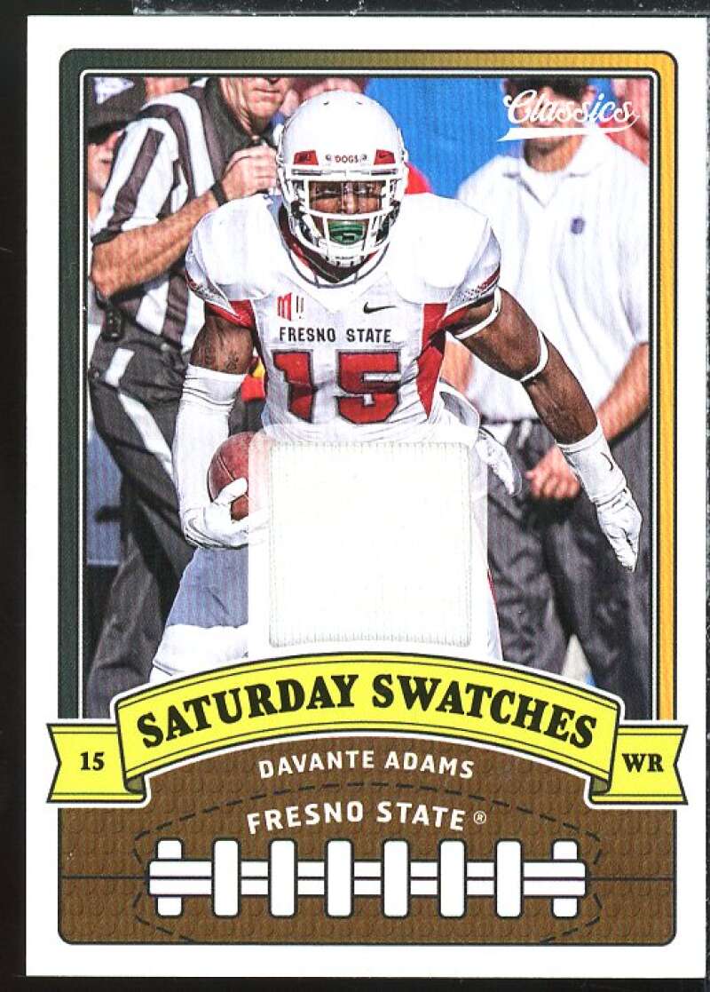 Davante Adams Card 2018 Classics Saturday Swatches #13  Image 1