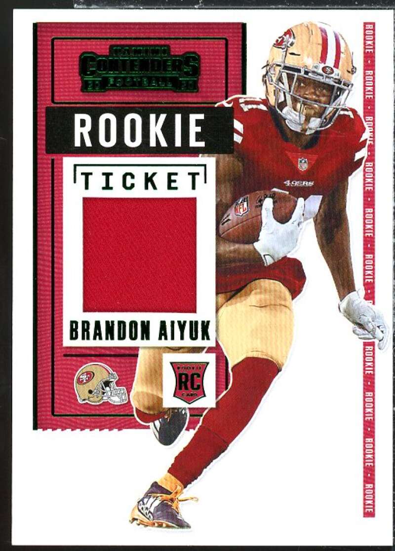 Brandon Aiyuk Rookie Card 2020 Panini Contenders Rookie Ticket Swatches #10  Image 1