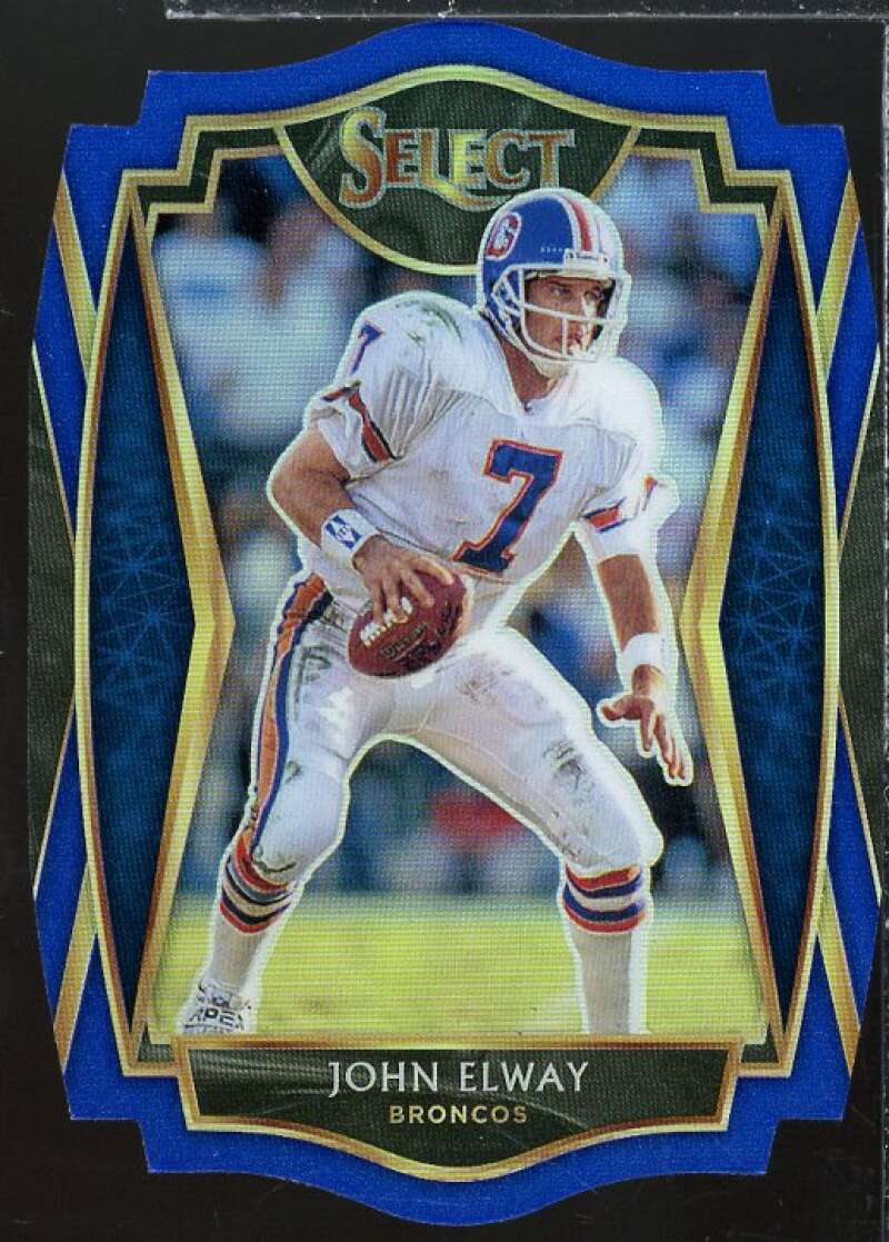 John Elway Card 2020 Select Prizm Purple Die Cut #119  Image 1