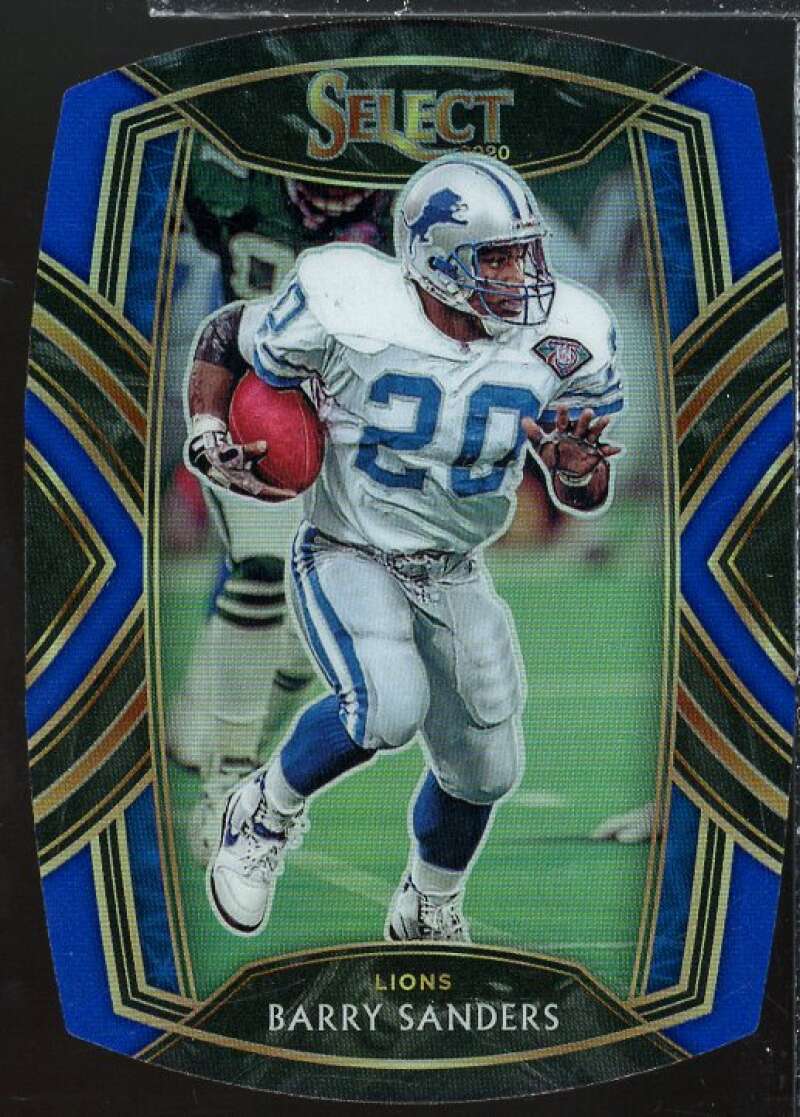 Barry Sanders Card 2020 Select Prizm Tri Color Die Cut #229  Image 1