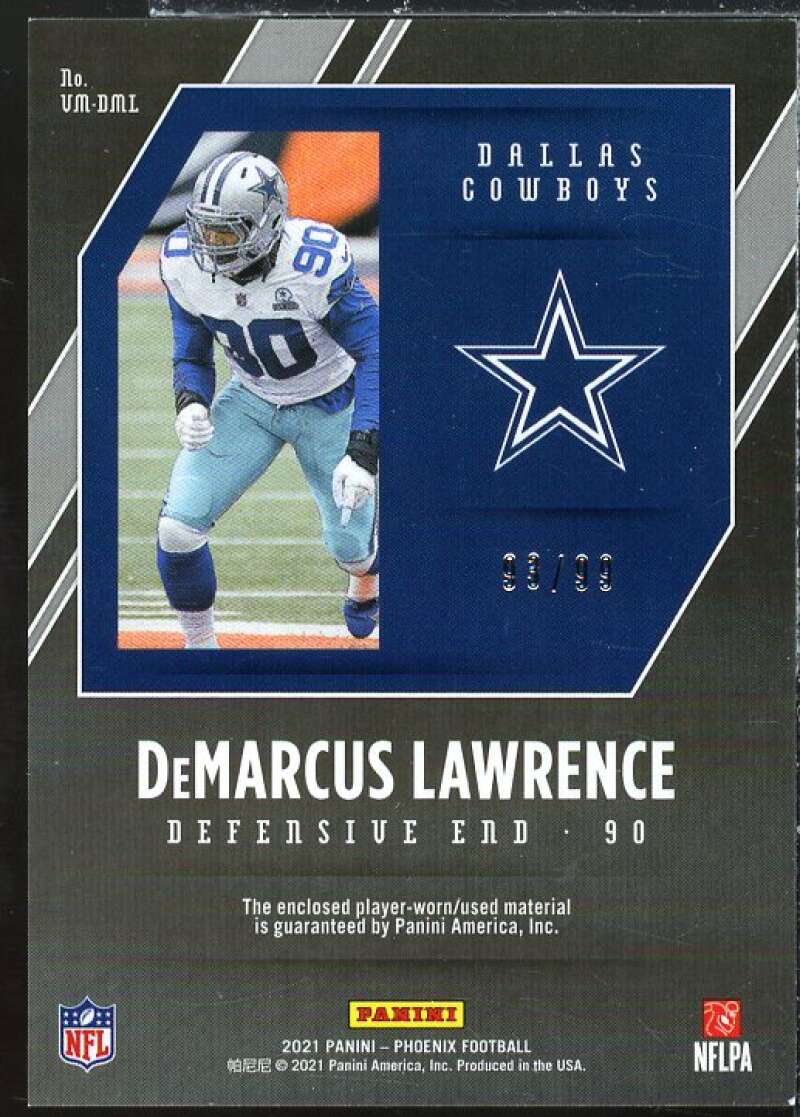 DeMarcus Lawrence Card 2021 Panini Phoenix Veteran Materials #12  Image 2