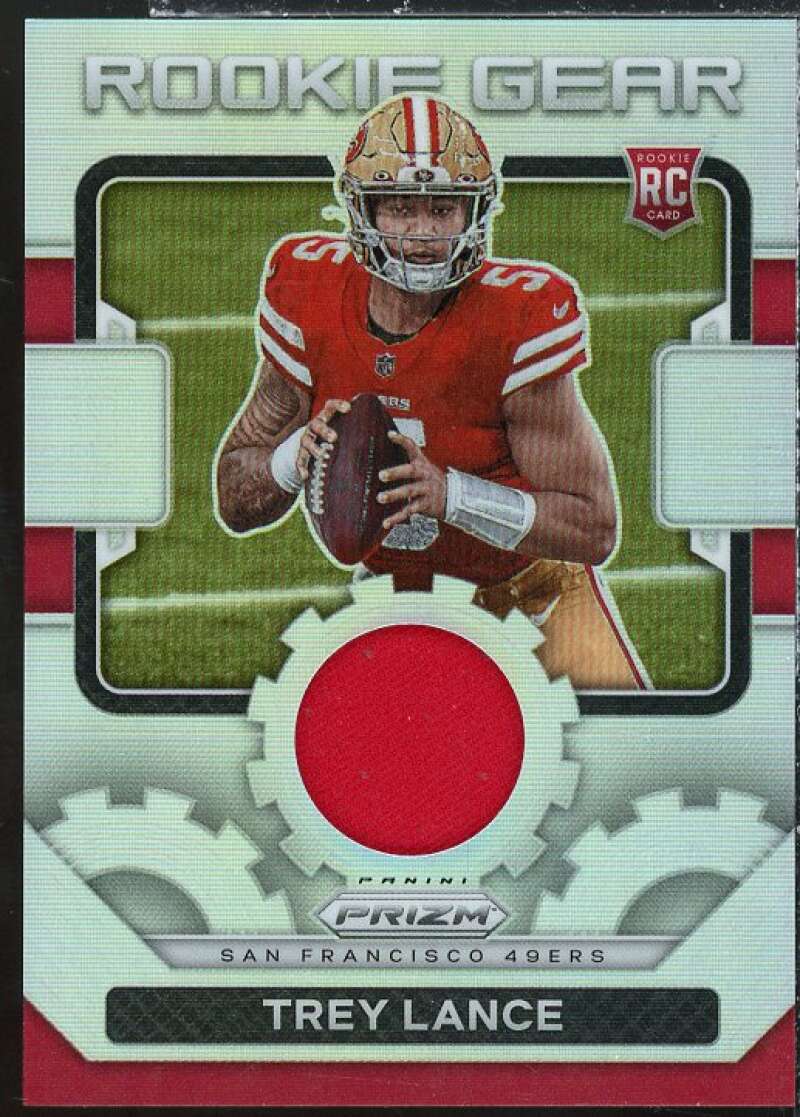 Trey Lance Rookie Card 2021 Panini Prizm Rookie Gear #3  Image 1