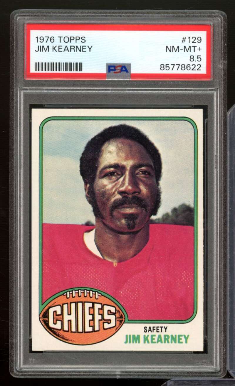 Jim Kearney Card 1976 Topps #129 PSA 8.5 Image 1