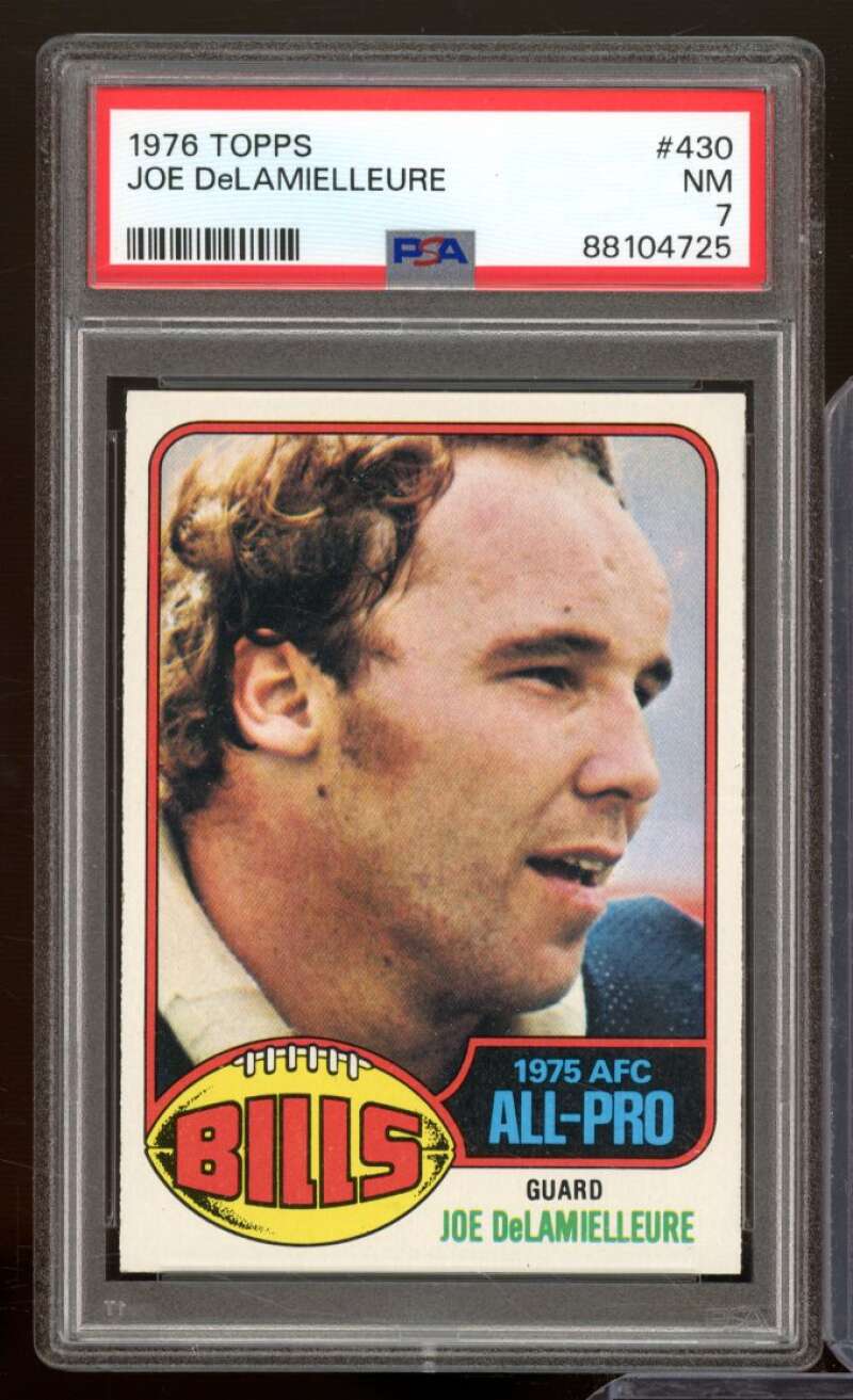 Joe Delamielleure Card 1976 Topps #430 PSA 7 Image 1