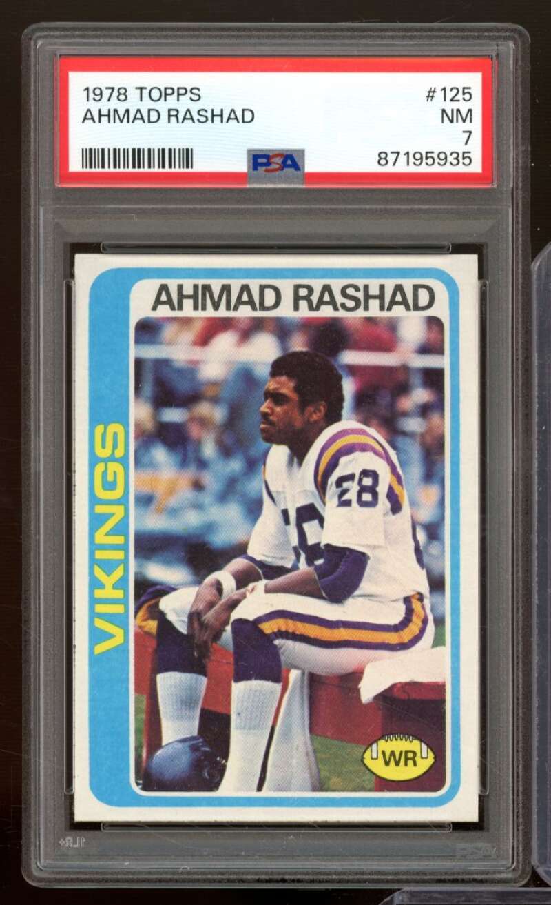 Ahmad Rashad Card 1978 Topps #125 PSA 7 Image 1