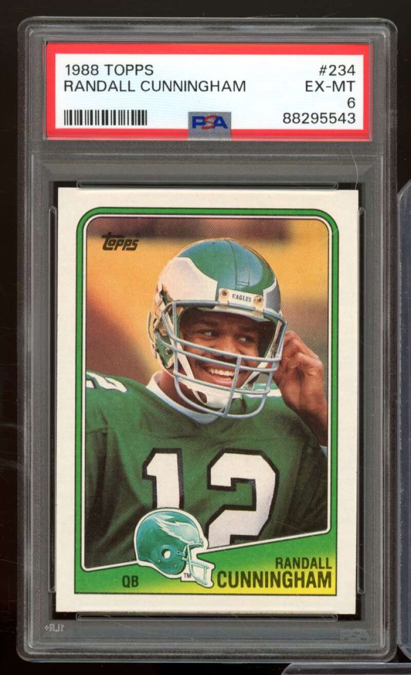 Randall Cunningham Card 1988 Topps #234 PSA 6 Image 1