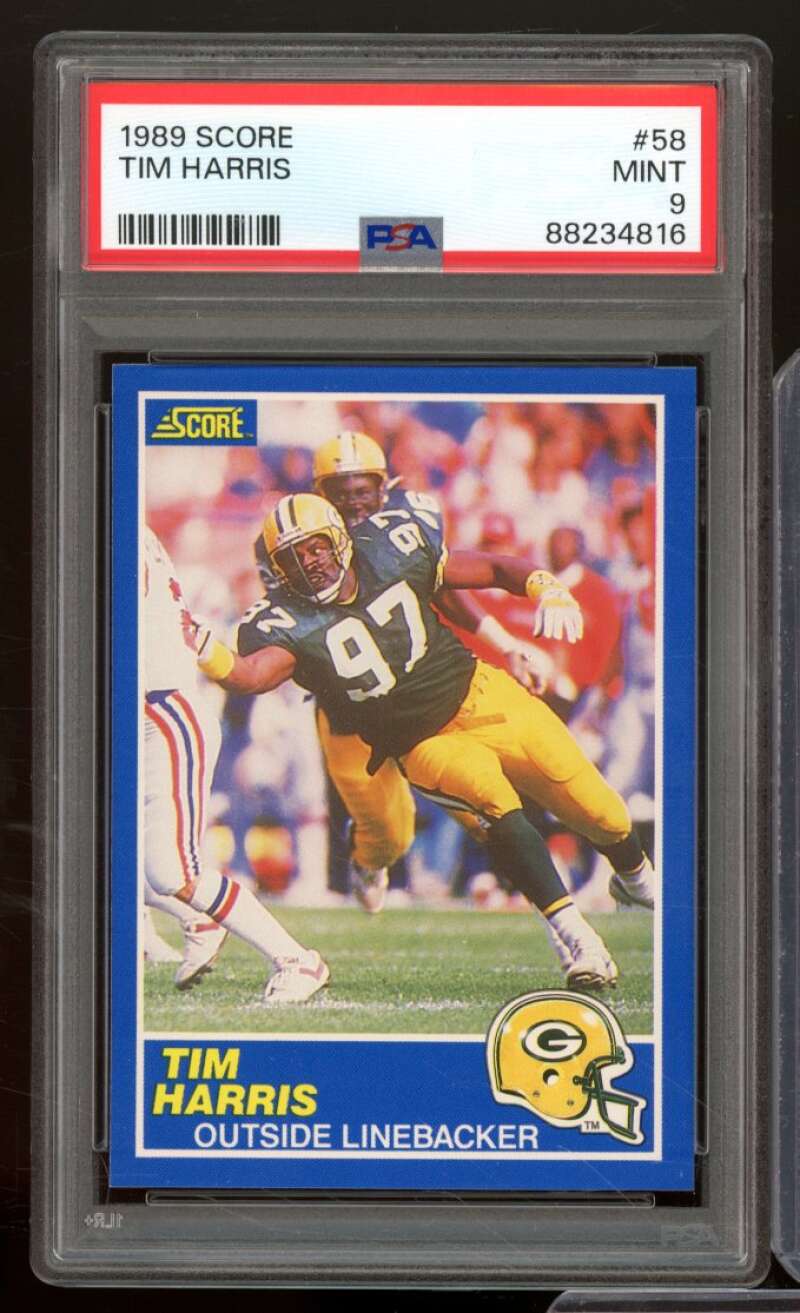 Tim Harris Card 1989 Score #58 PSA 9 Image 1