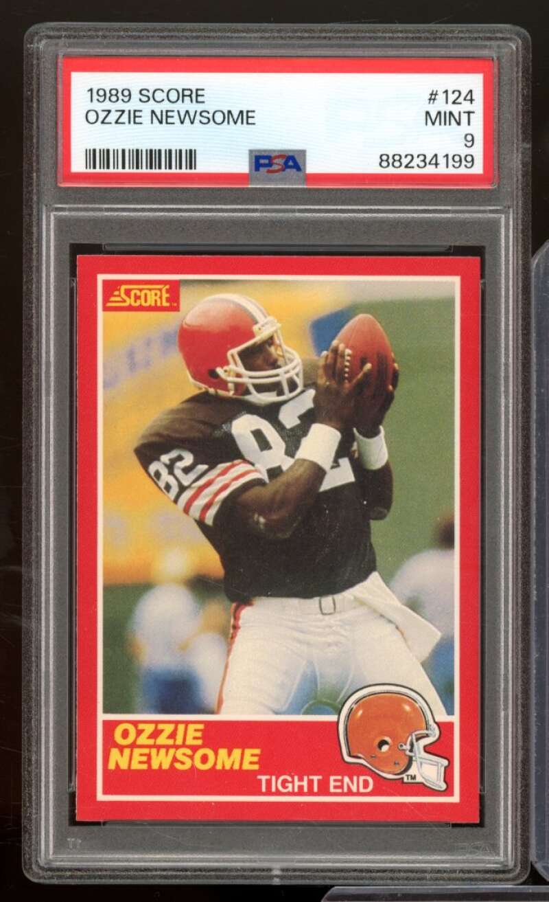 Ozzie Newsome Card 1989 Score #124 PSA 9 Image 1