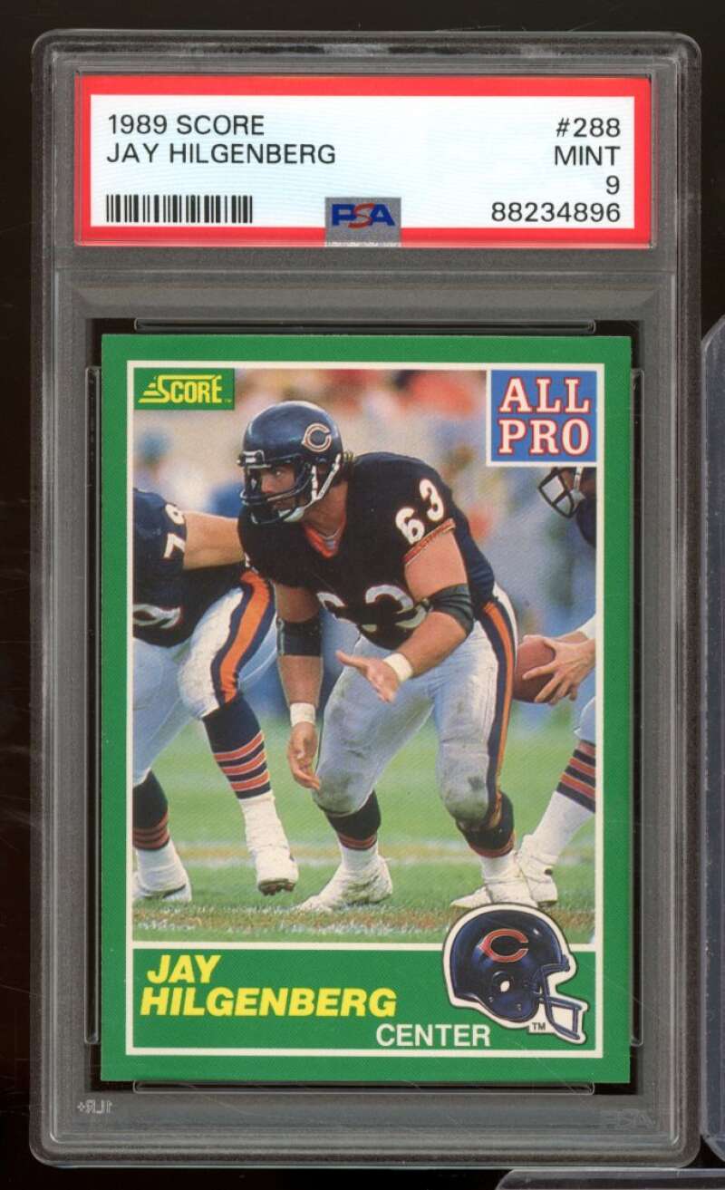 Jay Hilgenberg Card 1989 Score #288 PSA 9 Image 1