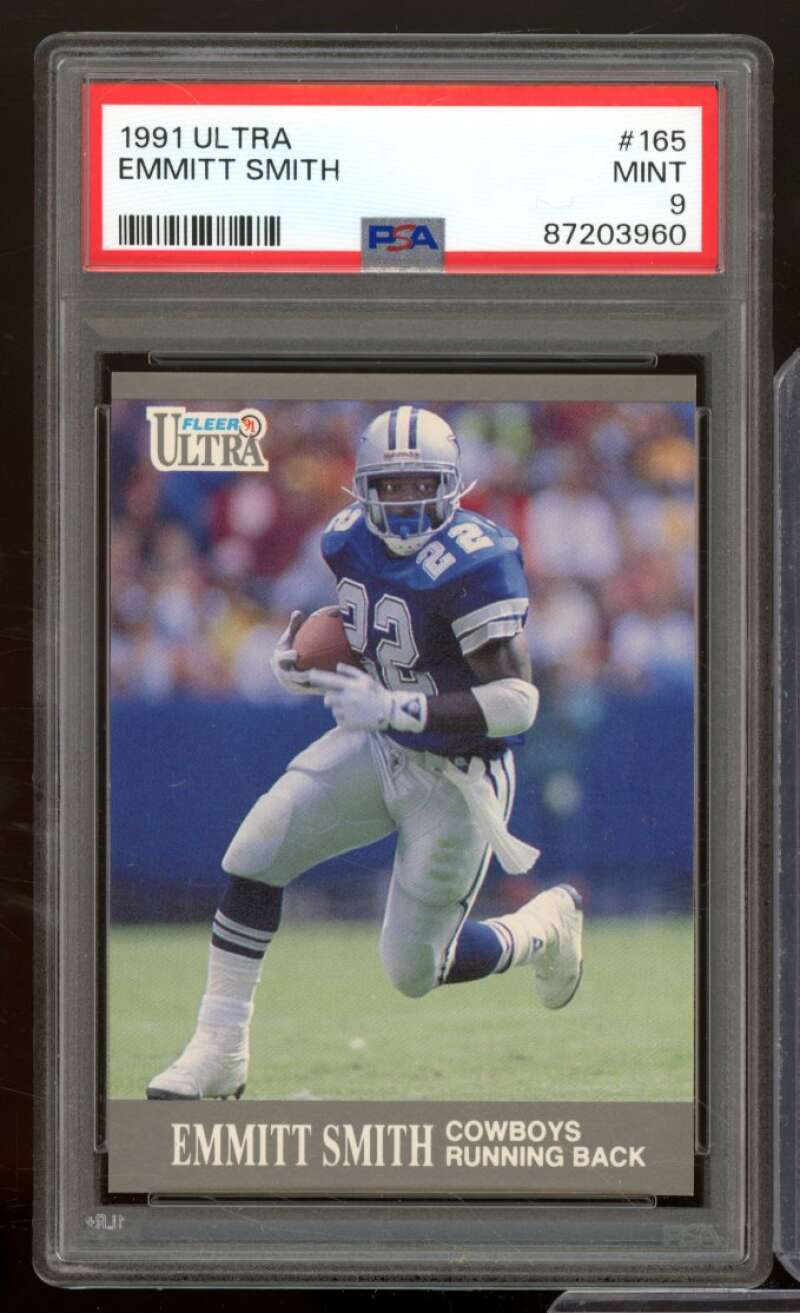 Emmitt Smith Card 1991 Ultra #165 PSA 9 Image 1