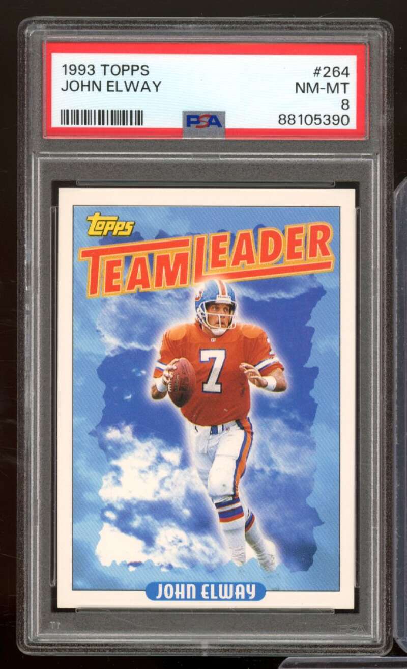 John Elway Card 1993 Topps #264 PSA 8 Image 1