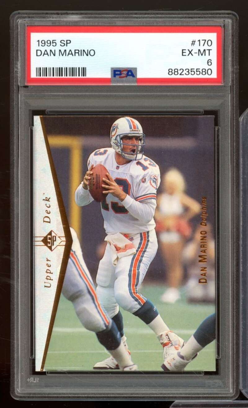 Dan Marino Card 1995 SP #170 PSA 6 Image 1