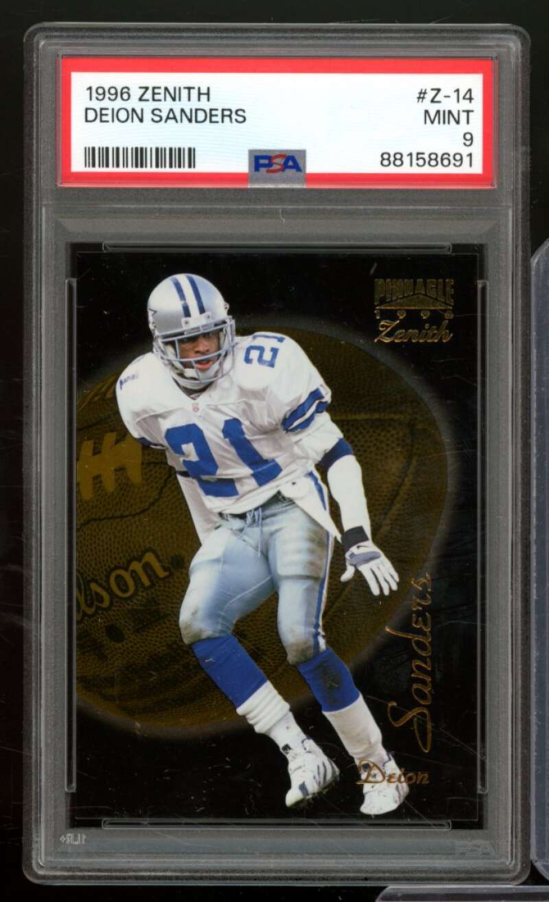 Deion Sanders Card 1996 Zenith #Z-14 PSA 9 Image 1