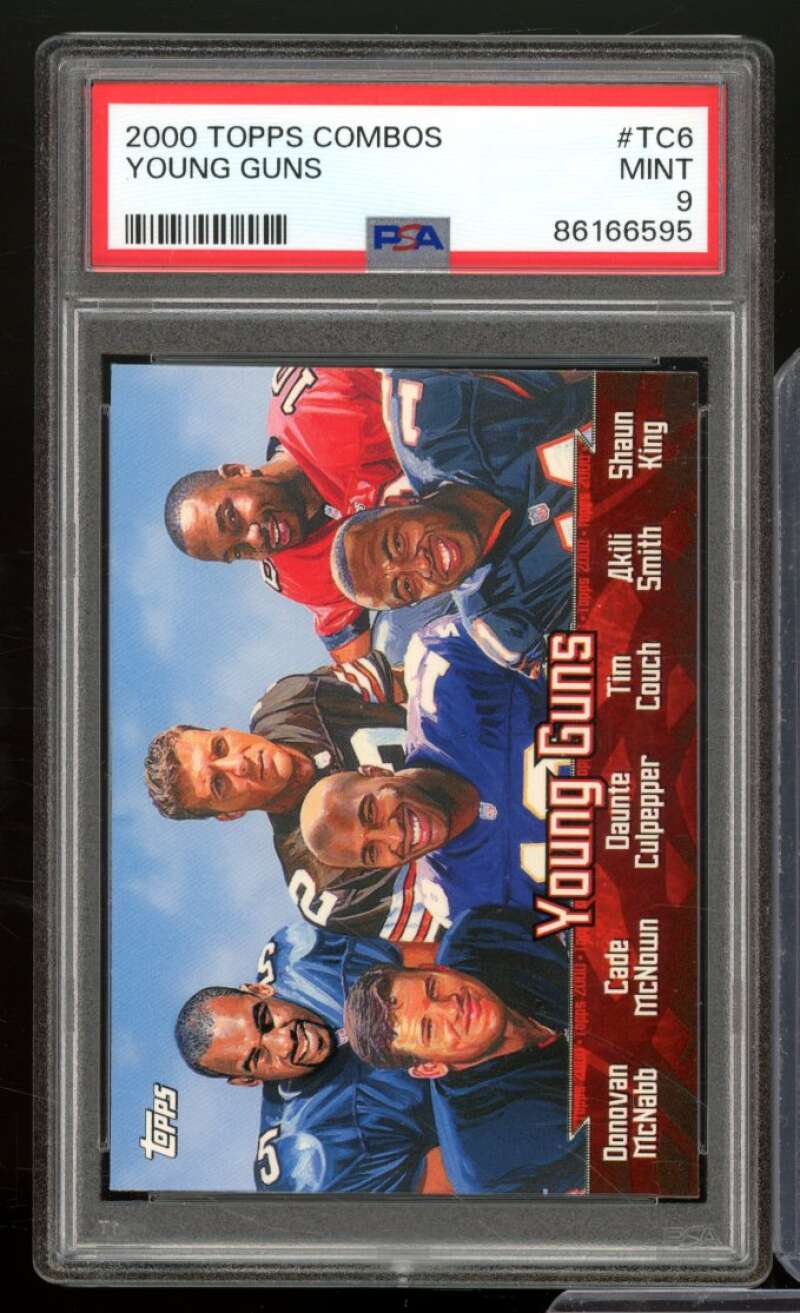 Mcnabb/Culpepper/Couch/Mcnown Young Guns Card 2000 Topps Combos #TC6 PSA 9 Image 1