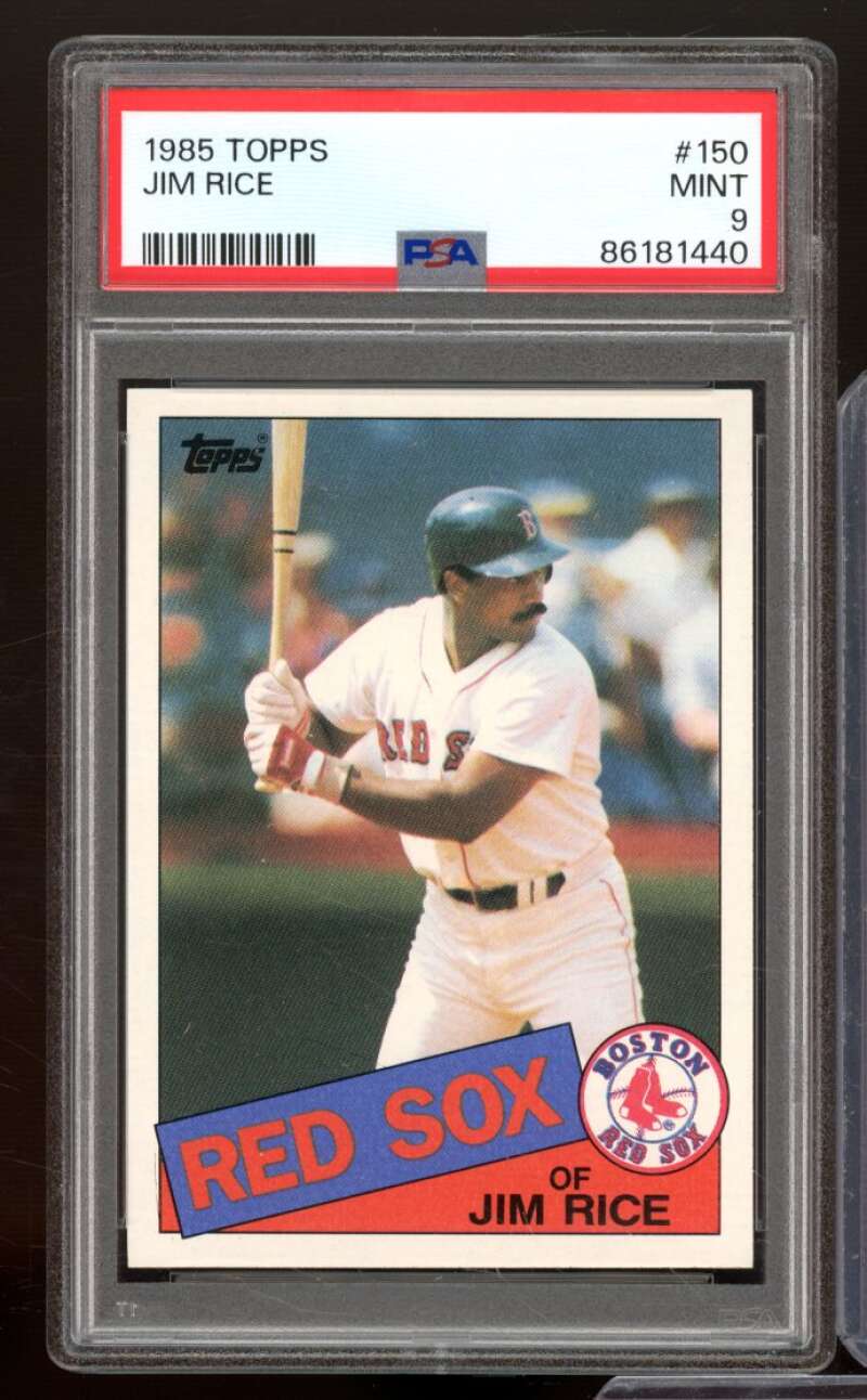 Jim Rice Card 1985 Topps #150 PSA 9 Image 1