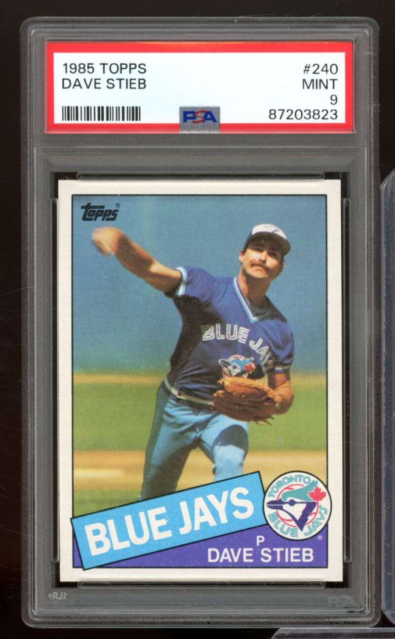 Dave Stieb Card 1985 Topps #240 PSA 9 Image 1