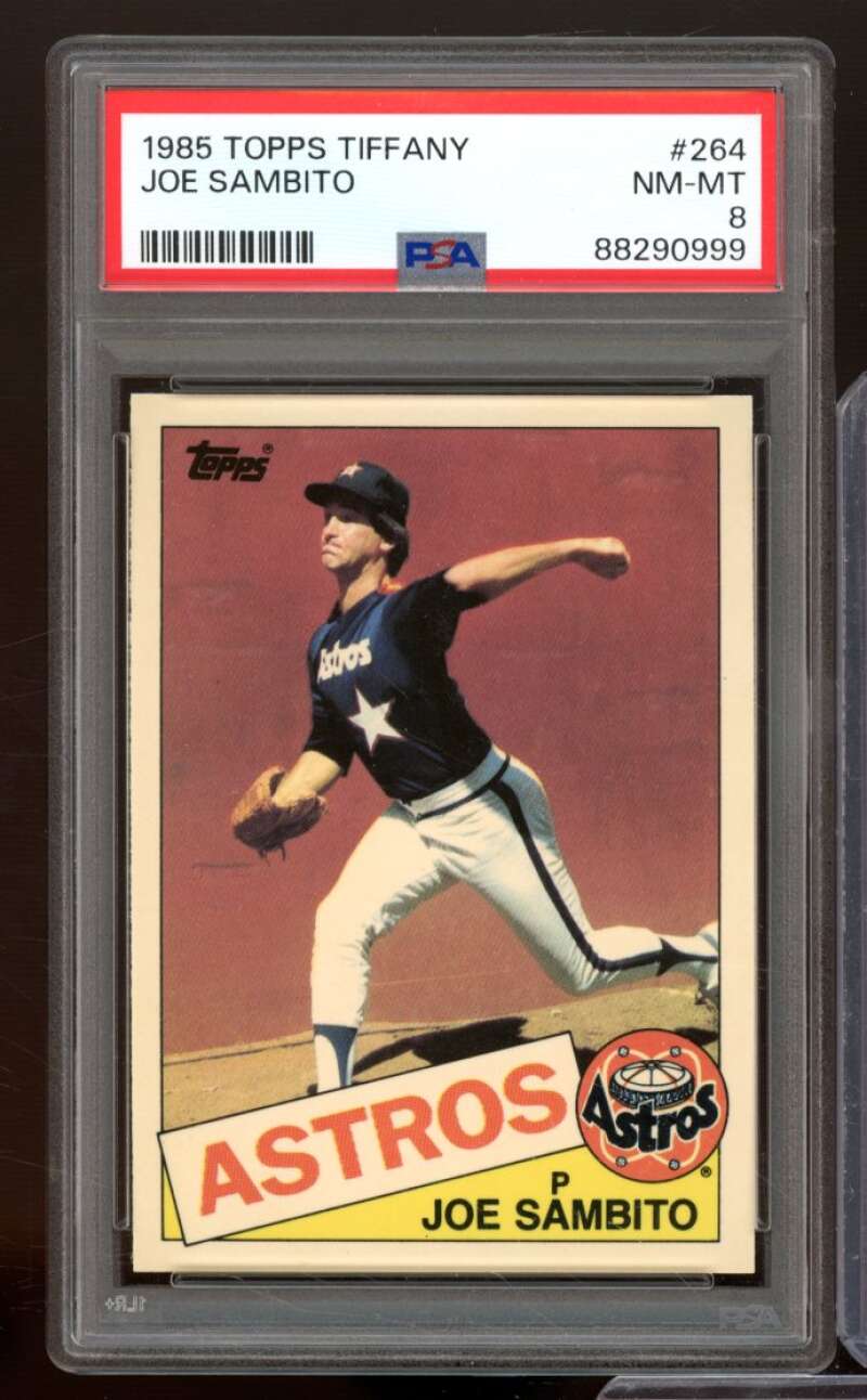 Joe Sambito Card 1985 Topps Tiffany #264 PSA 8 Image 1