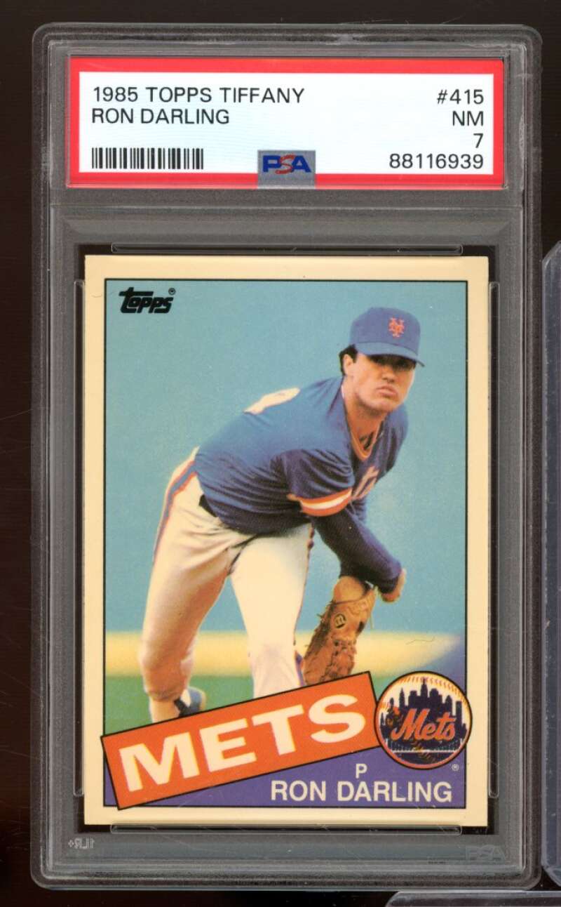 Ron Darling Card 1985 Topps Tiffany #415 PSA 7 Image 1