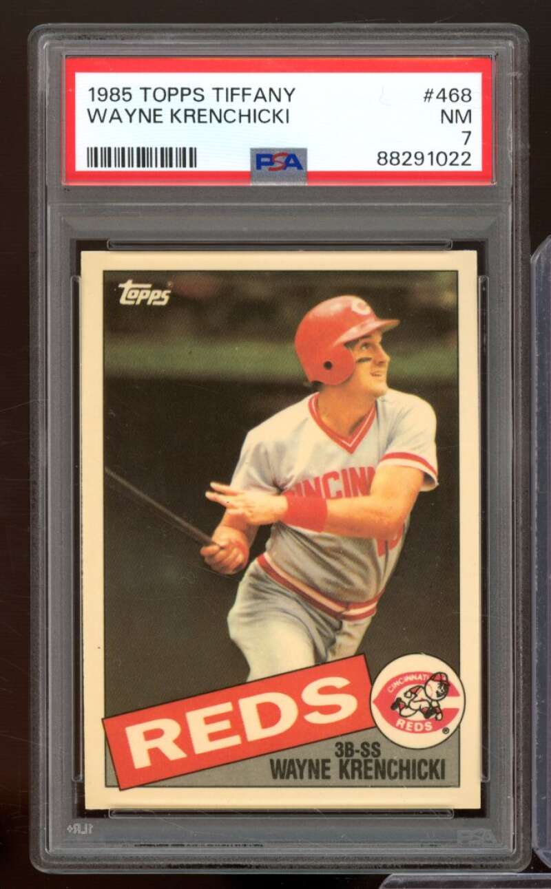 Wayne Krenchicki Card 1985 Topps Tiffany #468 PSA 7 Image 1