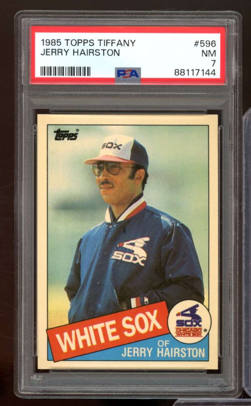 Jerry Hairston Card 1985 Topps Tiffany #596 PSA 7 Image 1