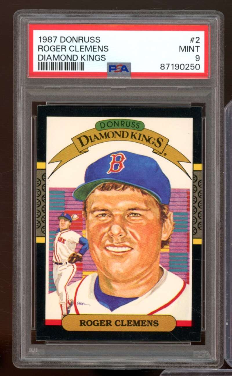 Roger Clemens Card 1987 Donruss #2 PSA 9 Image 1