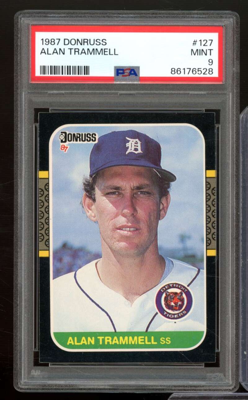 Alan Trammell Card 1987 Donruss #127 PSA 9 Image 1