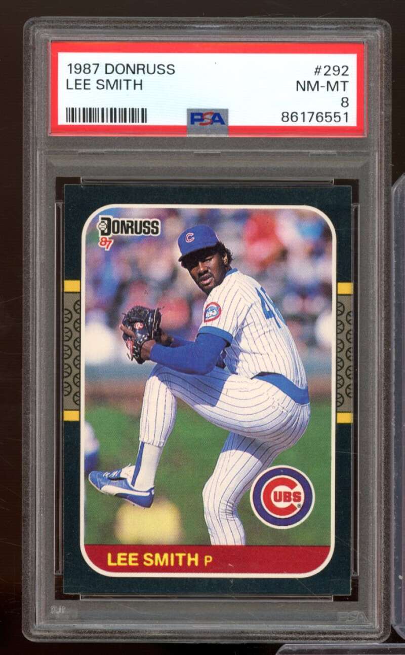 Lee Smith Card 1987 Donruss #292 PSA 8 Image 1